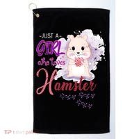 Just A Girl Who Loves Hamster Gift Golf Towel thumb 0