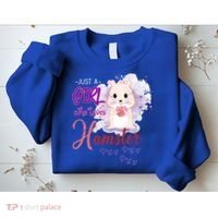 Just A Girl Who Loves Hamster Gift Sweatshirt thumb 2