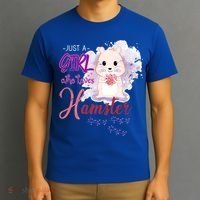 Just A Girl Who Loves Hamster Gift T-Shirt thumb 3