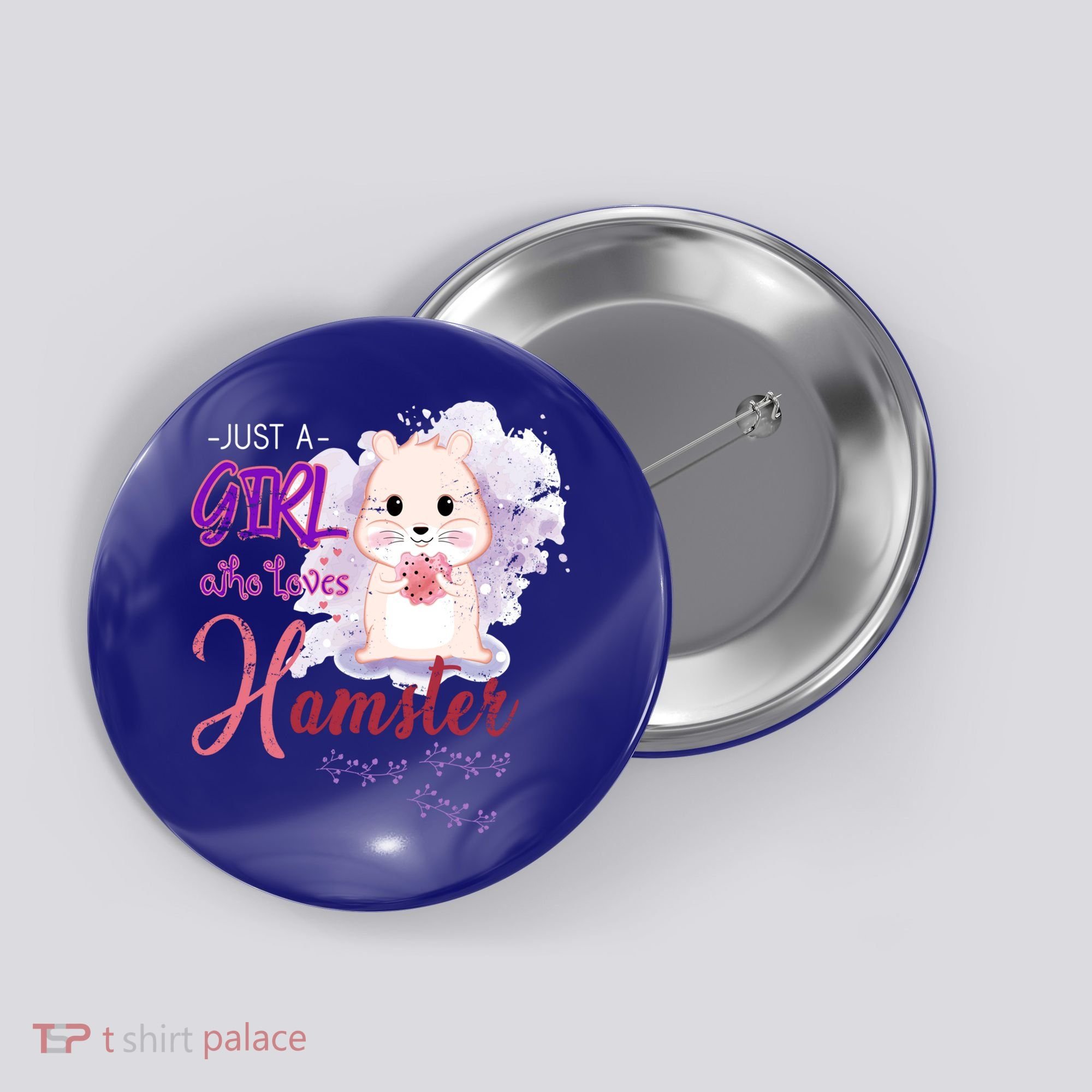 Just A Girl Who Loves Hamster Gift Button