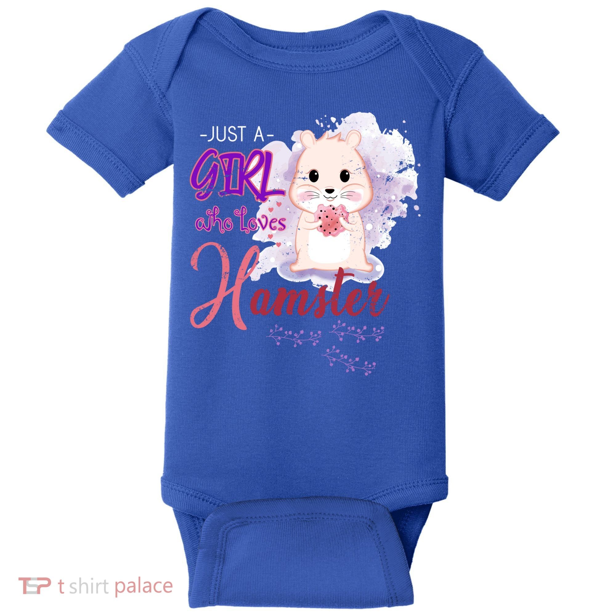 Just A Girl Who Loves Hamster Gift Baby Bodysuit