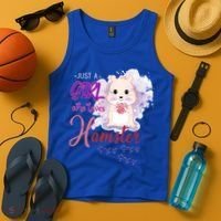 Just A Girl Who Loves Hamster Gift Tank Top thumb 4