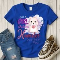 Just A Girl Who Loves Hamster Gift Women's T-Shirt thumb 3