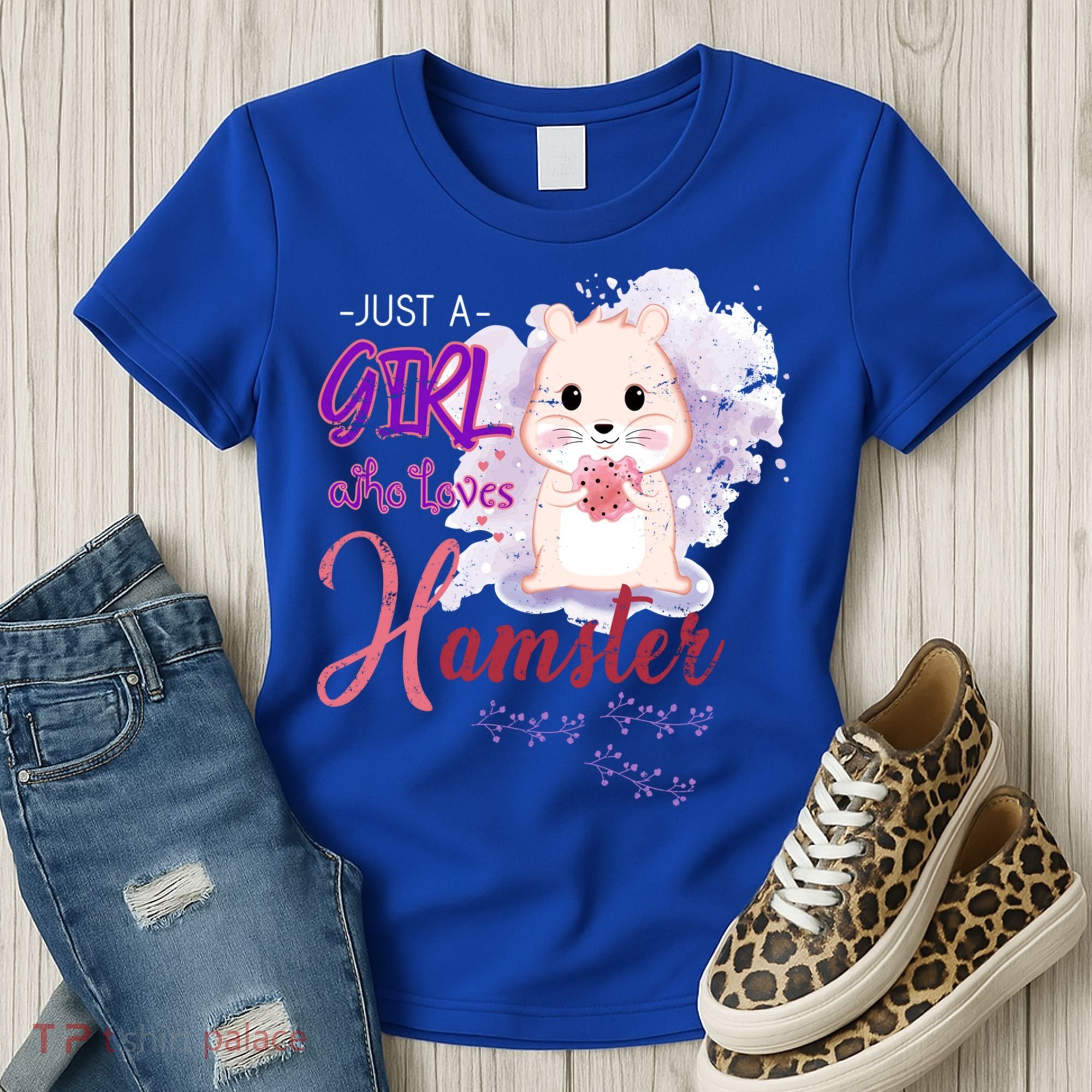 Just A Girl Who Loves Hamster Gift Women's T-Shirt