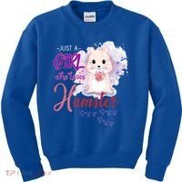 Just A Girl Who Loves Hamster Gift Kids Sweatshirt thumb 0