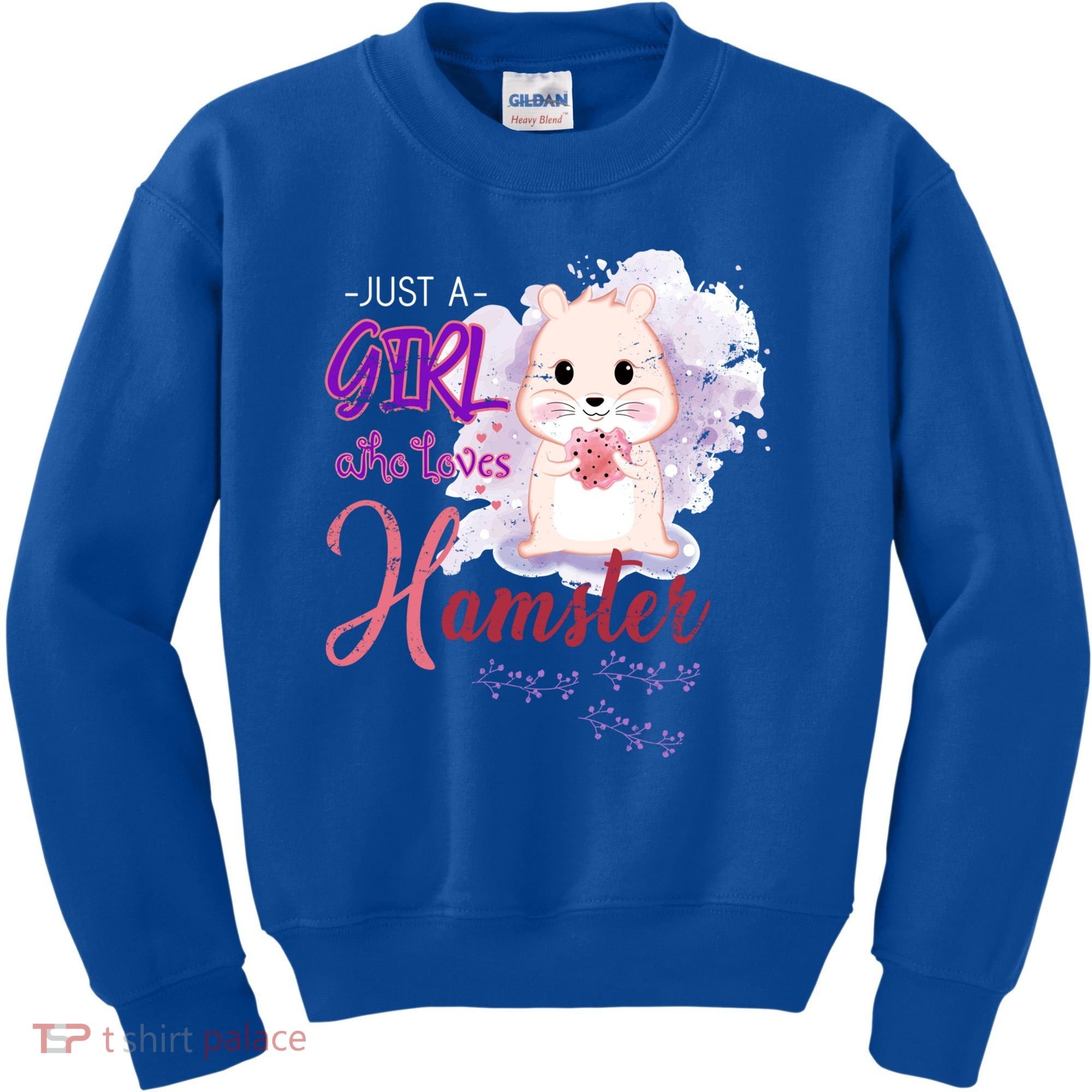 Just A Girl Who Loves Hamster Gift Kids Sweatshirt