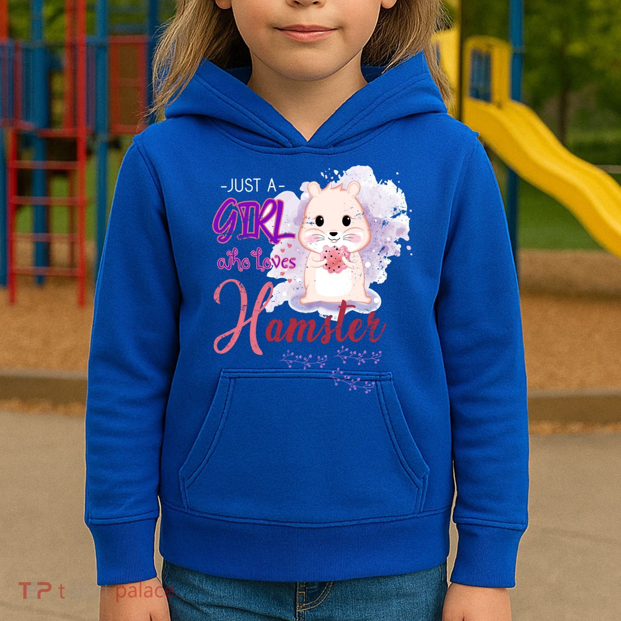 Just A Girl Who Loves Hamster Gift Kids Hoodie