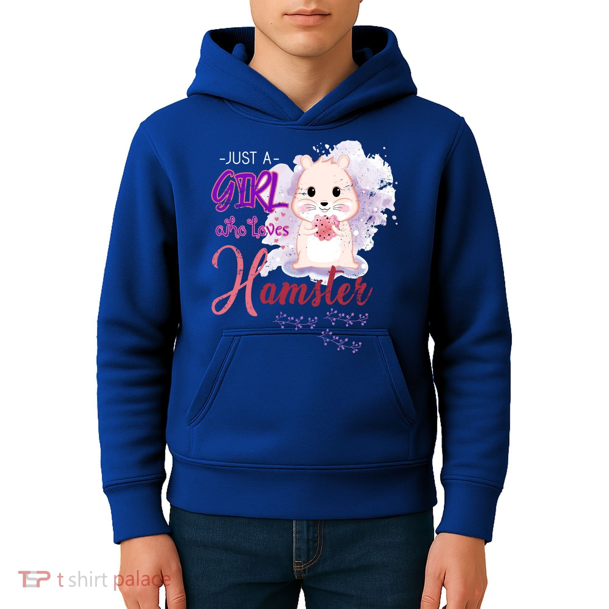 Just A Girl Who Loves Hamster Gift Kids Hoodie