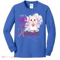 Just A Girl Who Loves Hamster Gift Kids Long Sleeve Shirt thumb 0