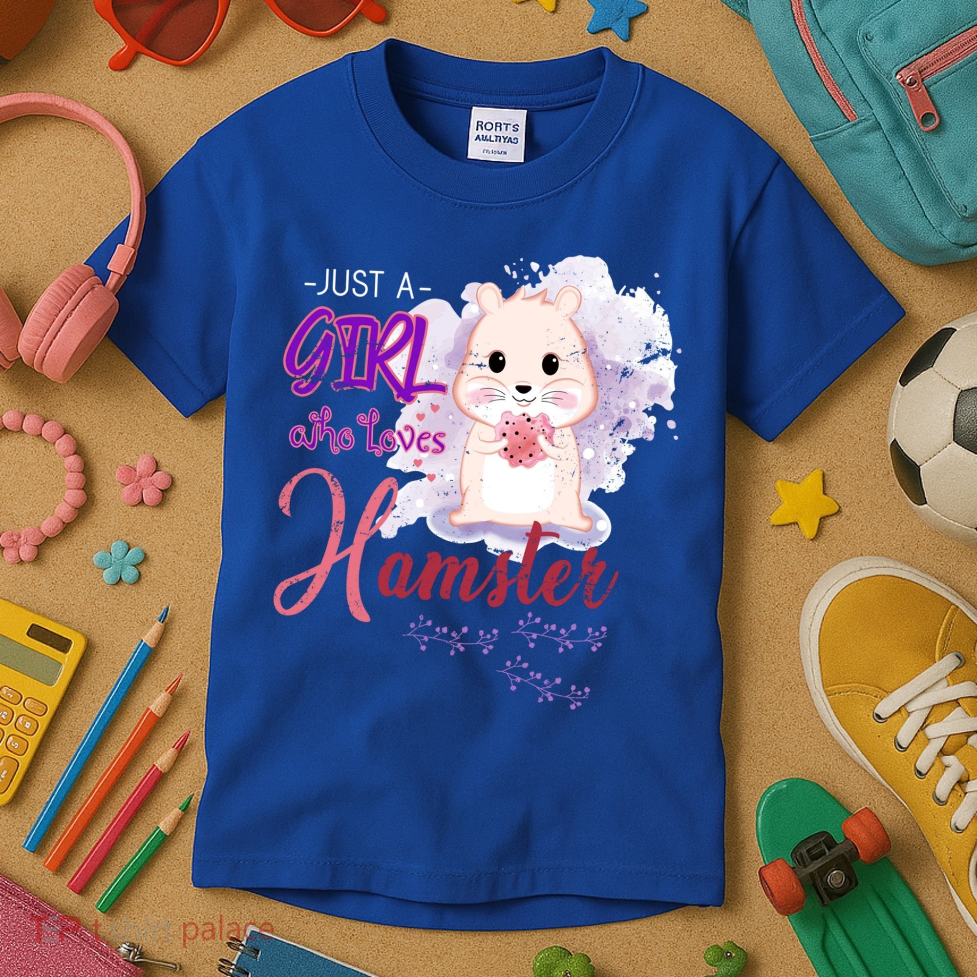 Just A Girl Who Loves Hamster Gift Kids T-Shirt
