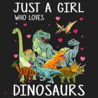 Just A Girl Who Loves Dinosaurs T Rex Dinosaur Beanie thumb 2