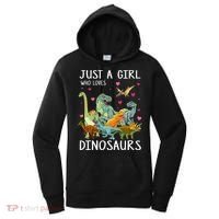 Just A Girl Who Loves Dinosaurs T Rex Dinosaur Women's Hoodie thumb 0