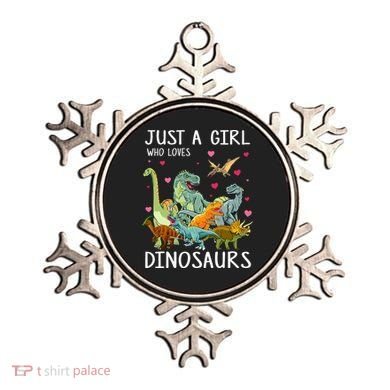 Just A Girl Who Loves Dinosaurs T Rex Dinosaur Ornament