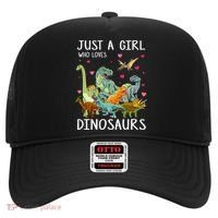 Just A Girl Who Loves Dinosaurs T Rex Dinosaur Hat thumb 0