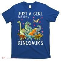 Just A Girl Who Loves Dinosaurs T Rex Dinosaur T-Shirt thumb 0