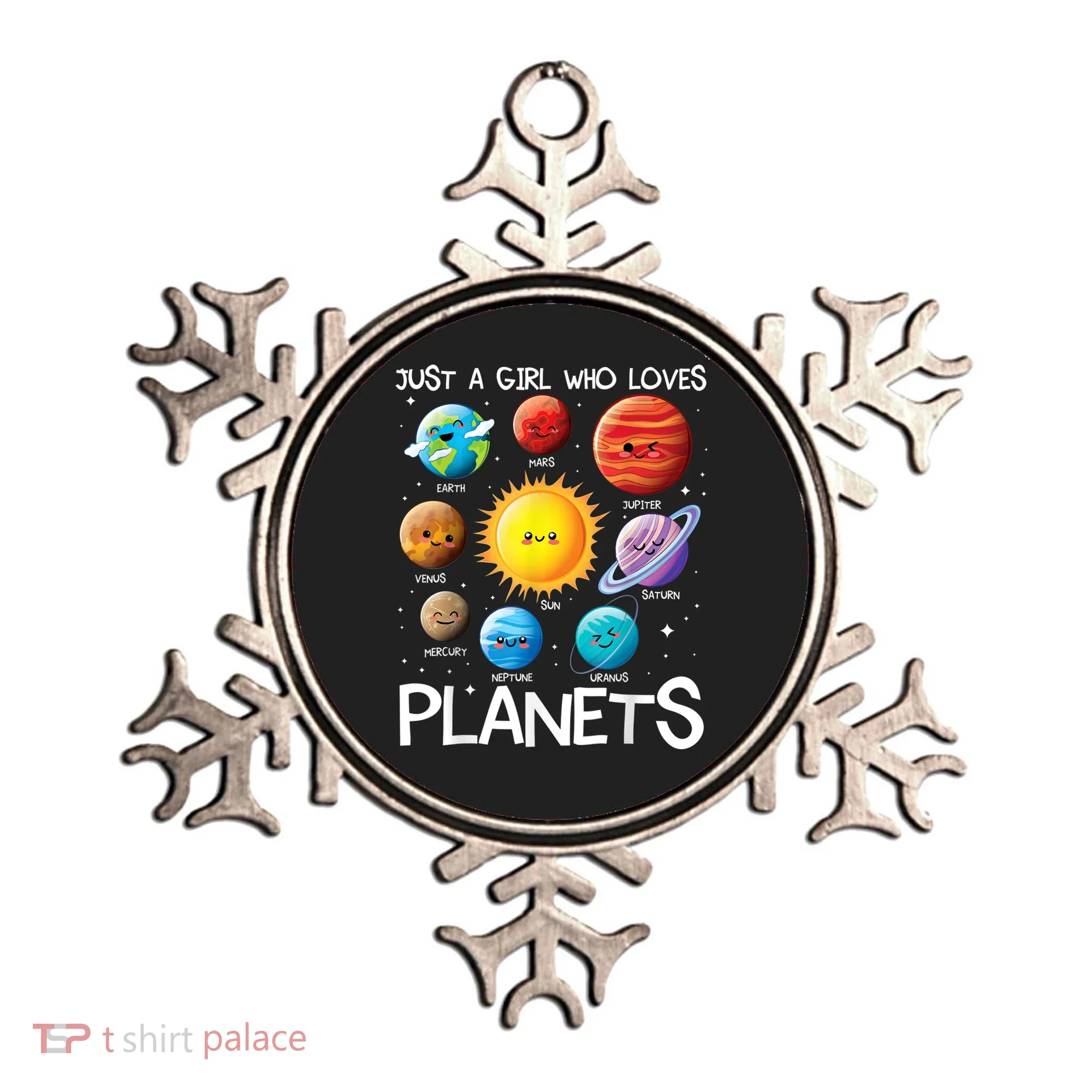 Just A Girl Who Loves Planets Solar System Space Science Ornament