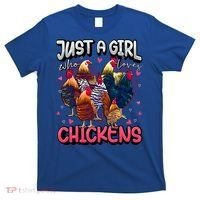 Just A Girl Who Loves Chickens Lover Farmers T-Shirt thumb 0