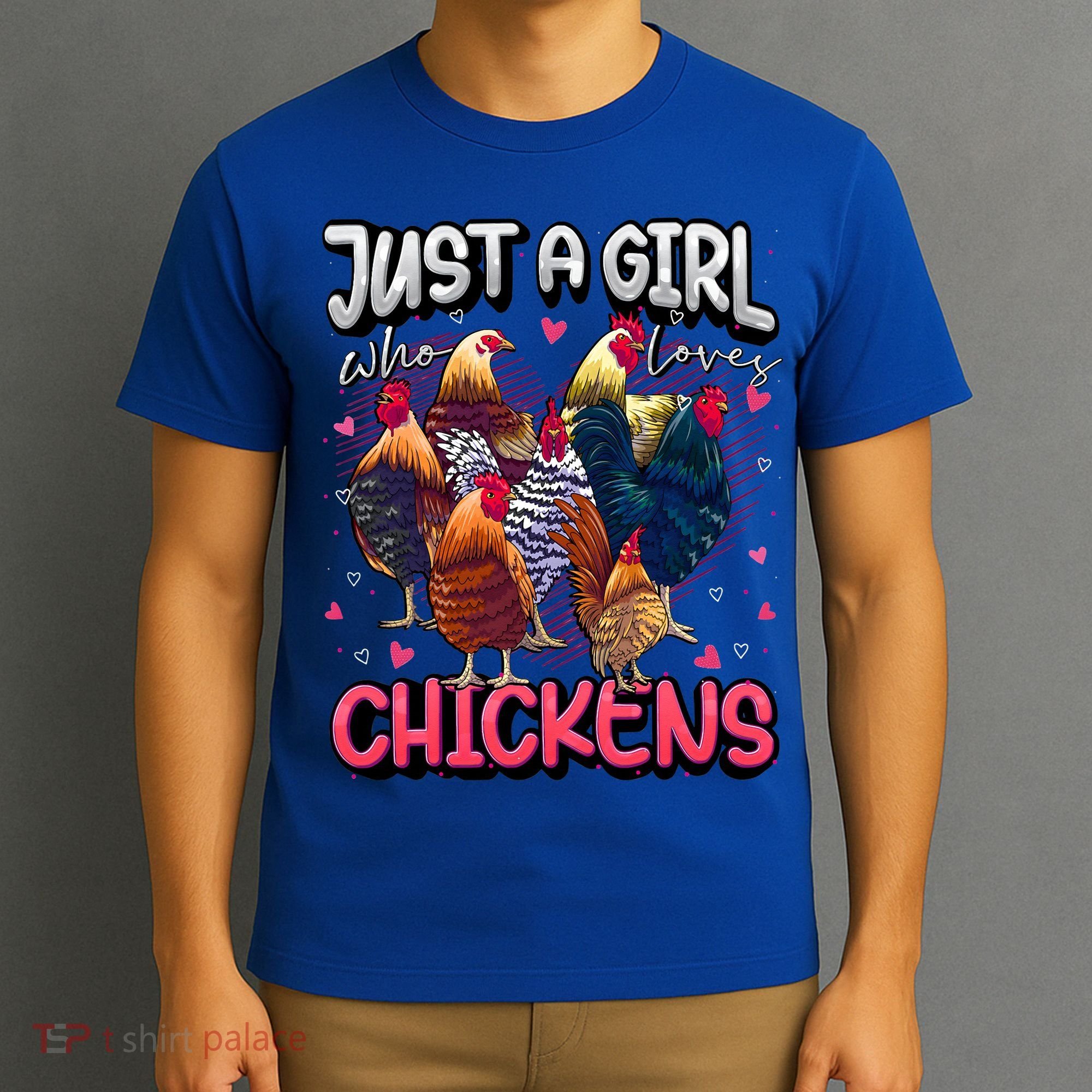 Just A Girl Who Loves Chickens Lover Farmers T-Shirt
