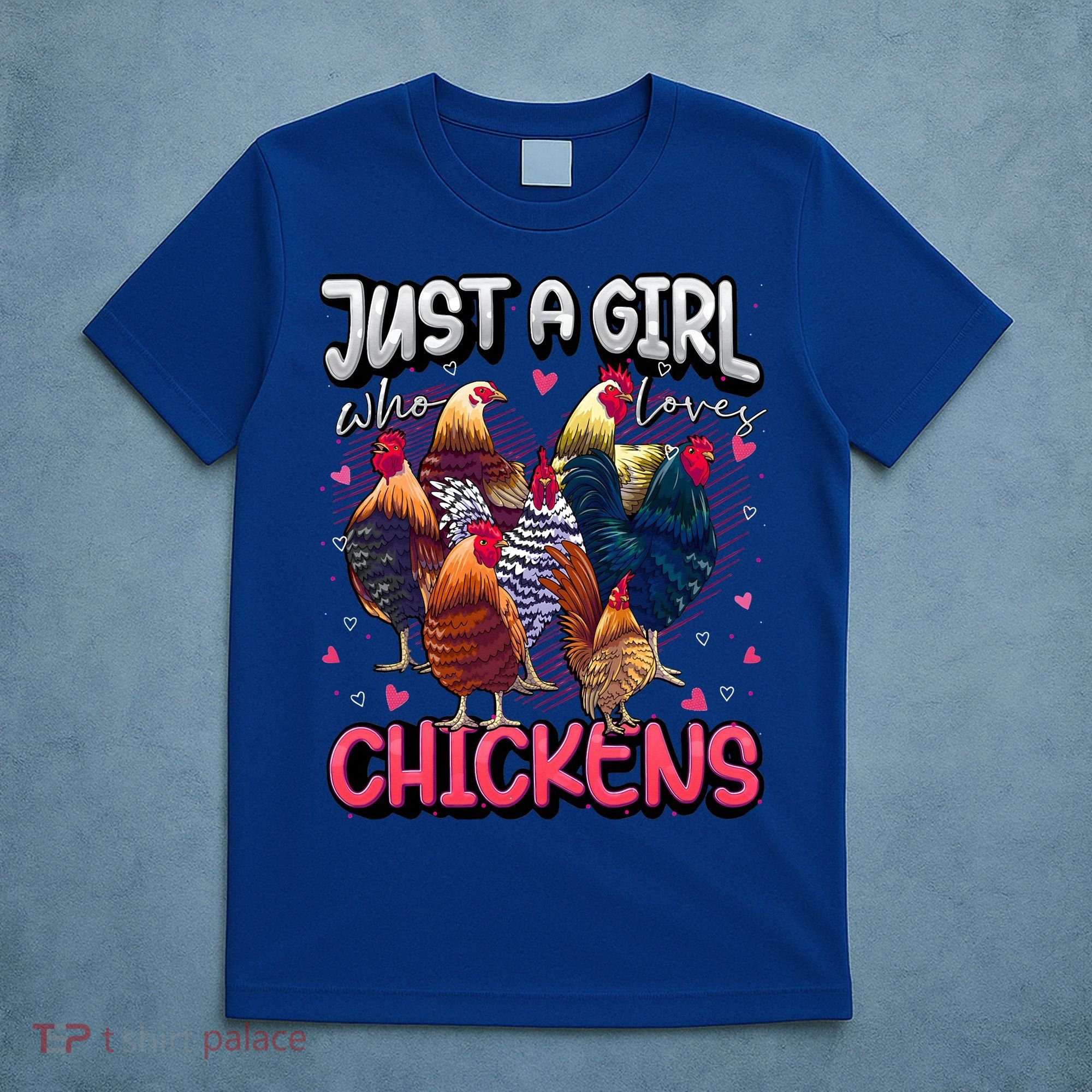 Just A Girl Who Loves Chickens Lover Farmers T-Shirt