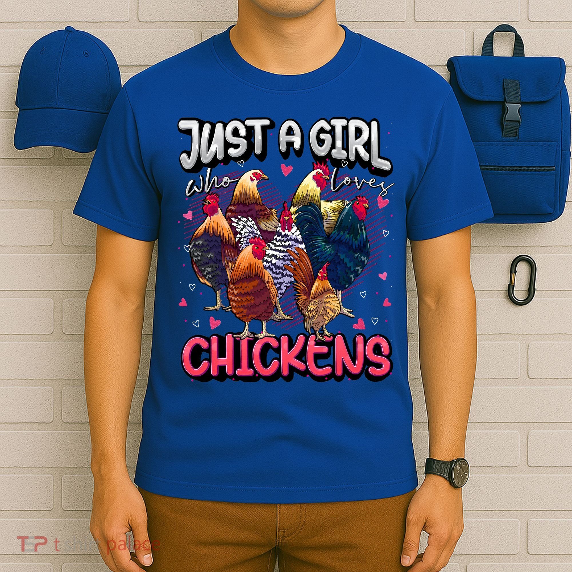 Just A Girl Who Loves Chickens Lover Farmers T-Shirt