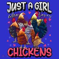 Just A Girl Who Loves Chickens Lover Farmers T-Shirt thumb 7