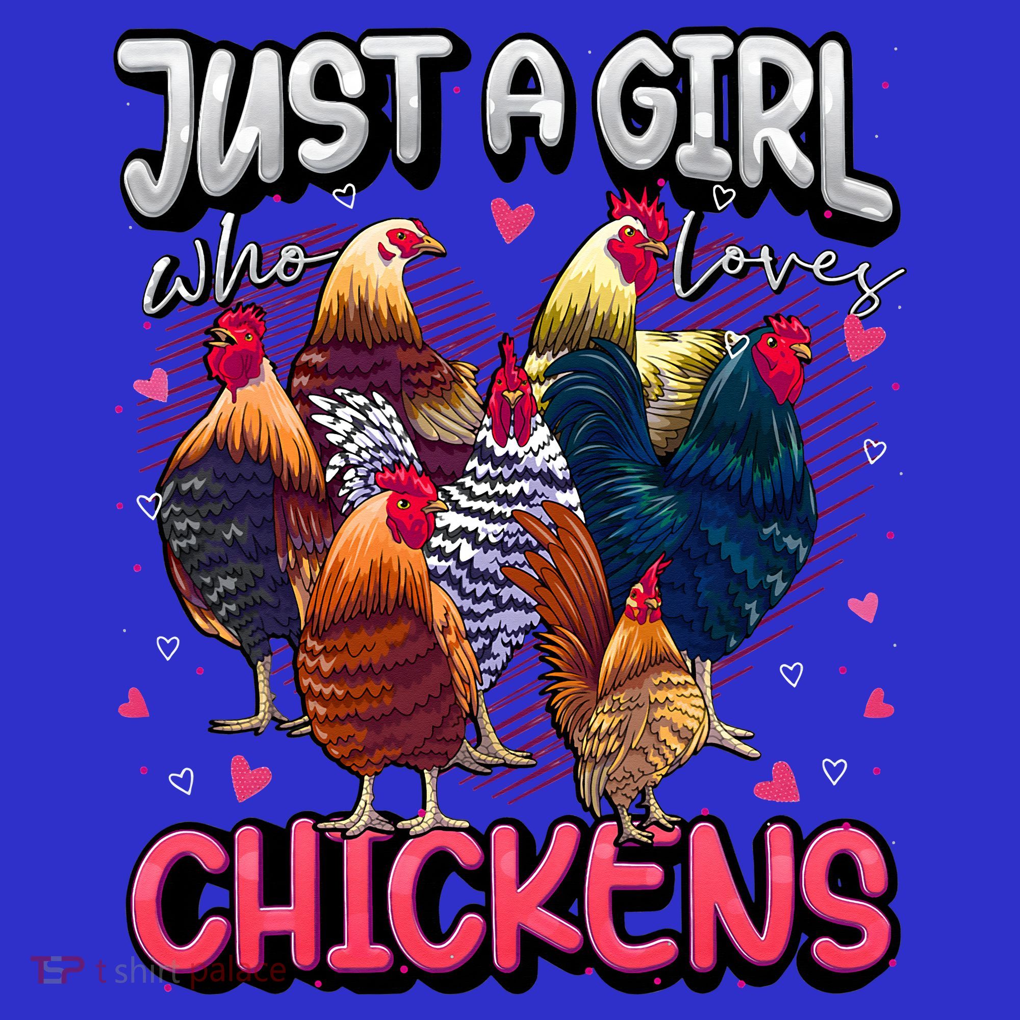 Just A Girl Who Loves Chickens Lover Farmers T-Shirt