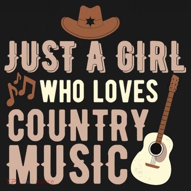 Just A Girl Who Loves Country Music Kids Hoodie