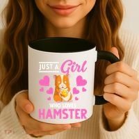 Just A Girl Who Loves Hamsters Hamster Gift Coffee Mug thumb 3