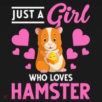 Just A Girl Who Loves Hamsters Hamster Gift Women's Hoodie thumb 2