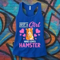 Just A Girl Who Loves Hamsters Hamster Gift Women's Tank Top thumb 3
