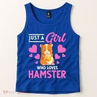 Just A Girl Who Loves Hamsters Hamster Gift Tank Top thumb 2