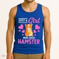 Just A Girl Who Loves Hamsters Hamster Gift Tank Top thumb 3