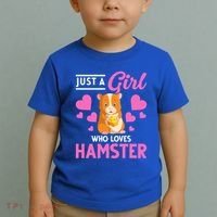 Just A Girl Who Loves Hamsters Hamster Gift Toddler T-Shirt thumb 2