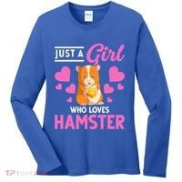 Just A Girl Who Loves Hamsters Hamster Gift Women's Long Sleeve Shirt thumb 0
