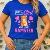 Just A Girl Who Loves Hamsters Hamster Gift Women's T-Shirt thumb 2