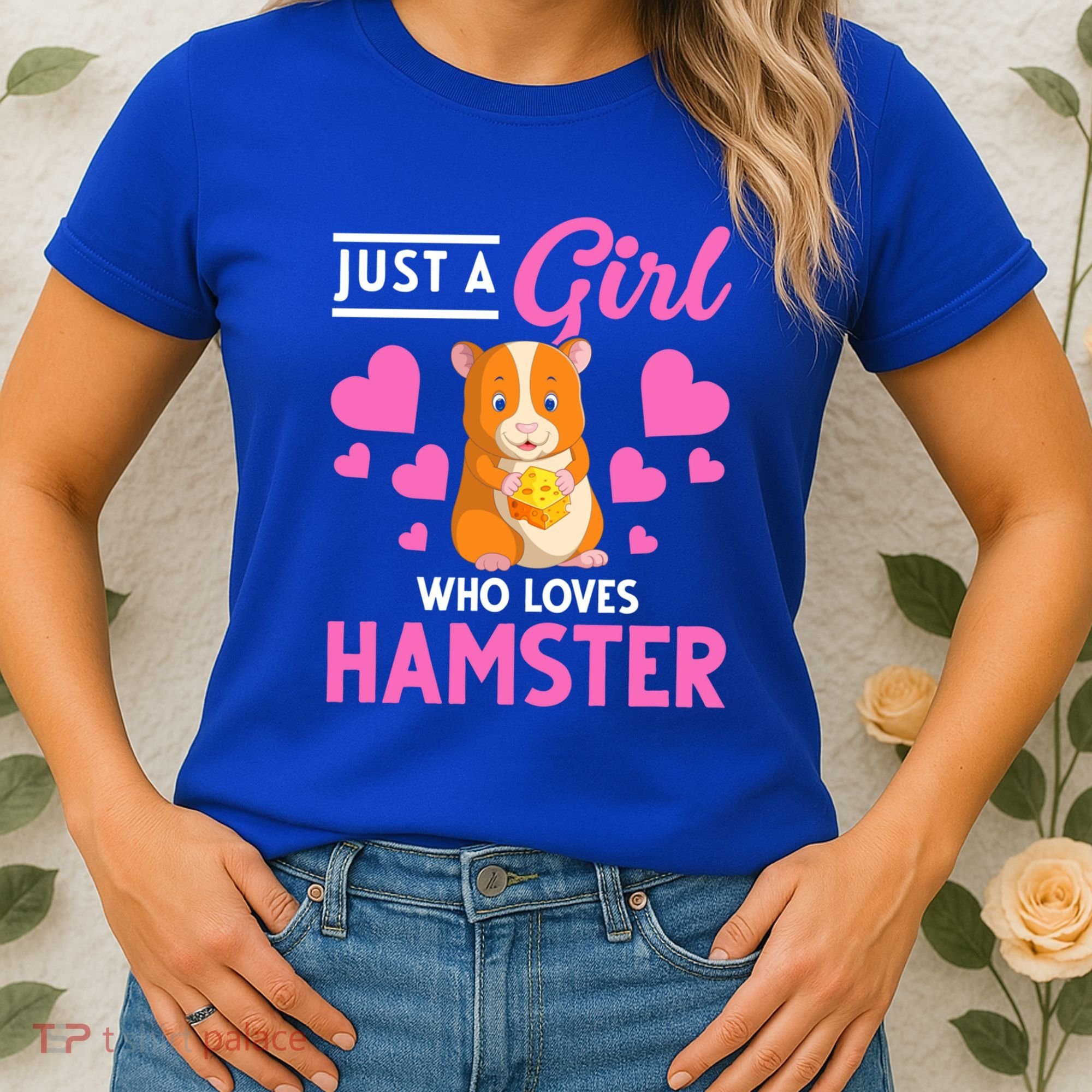 Just A Girl Who Loves Hamsters Hamster Gift Women's T-Shirt