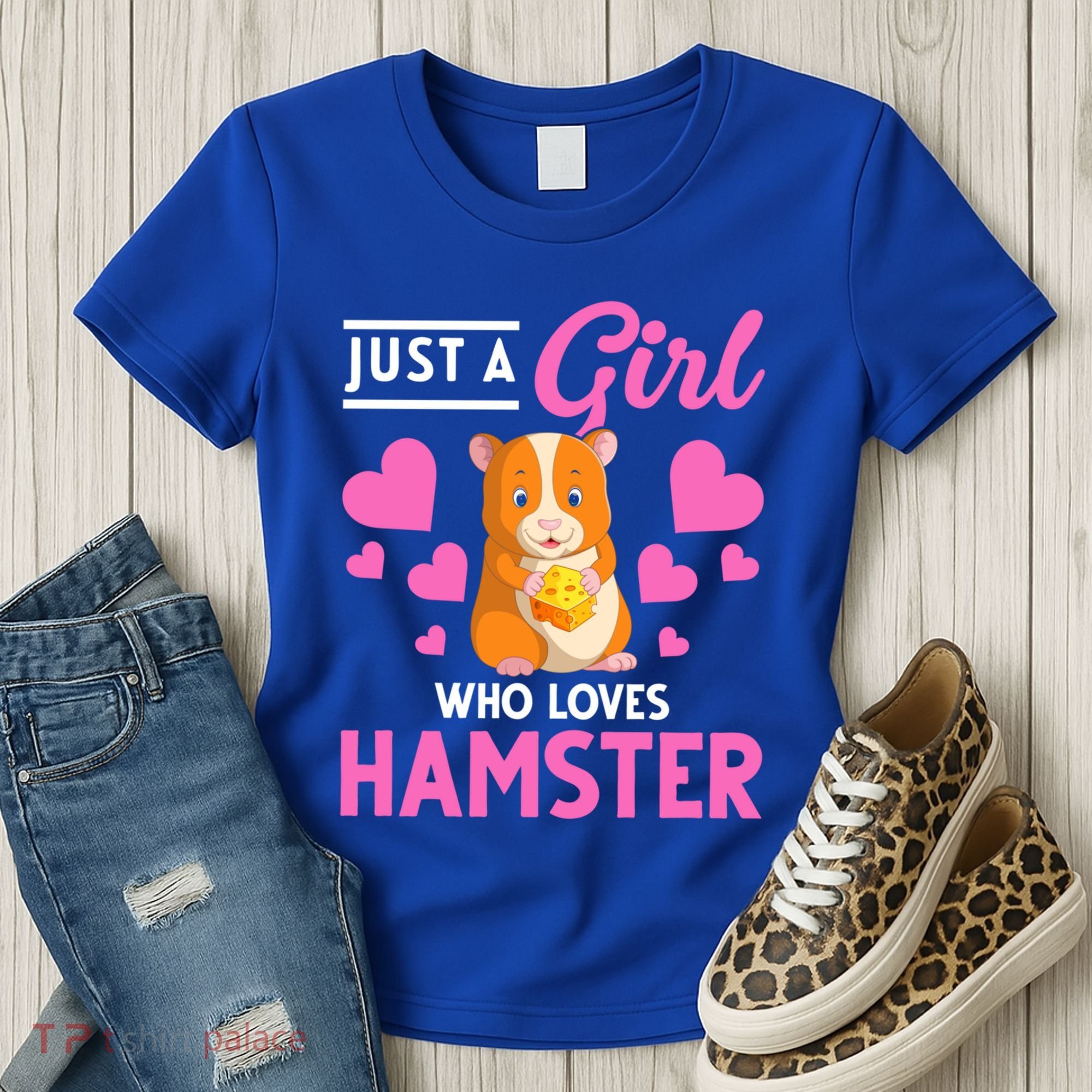 Just A Girl Who Loves Hamsters Hamster Gift Women's T-Shirt
