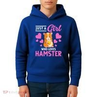 Just A Girl Who Loves Hamsters Hamster Gift Kids Hoodie thumb 4