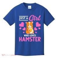 Just A Girl Who Loves Hamsters Hamster Gift Kids T-Shirt thumb 0