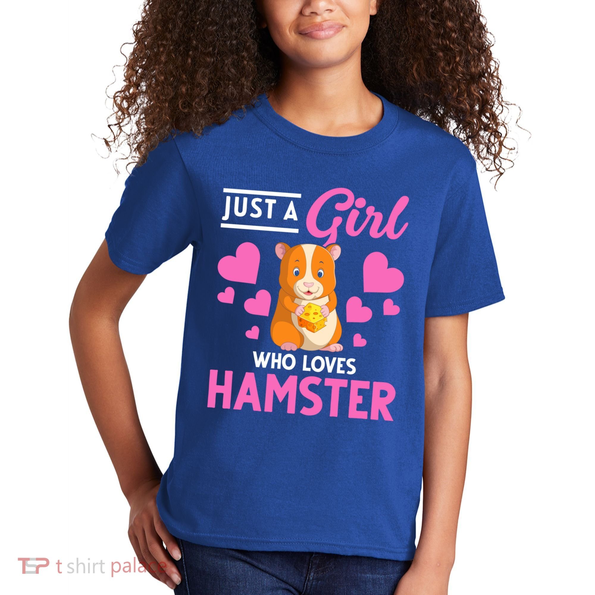 Just A Girl Who Loves Hamsters Hamster Gift Kids T-Shirt