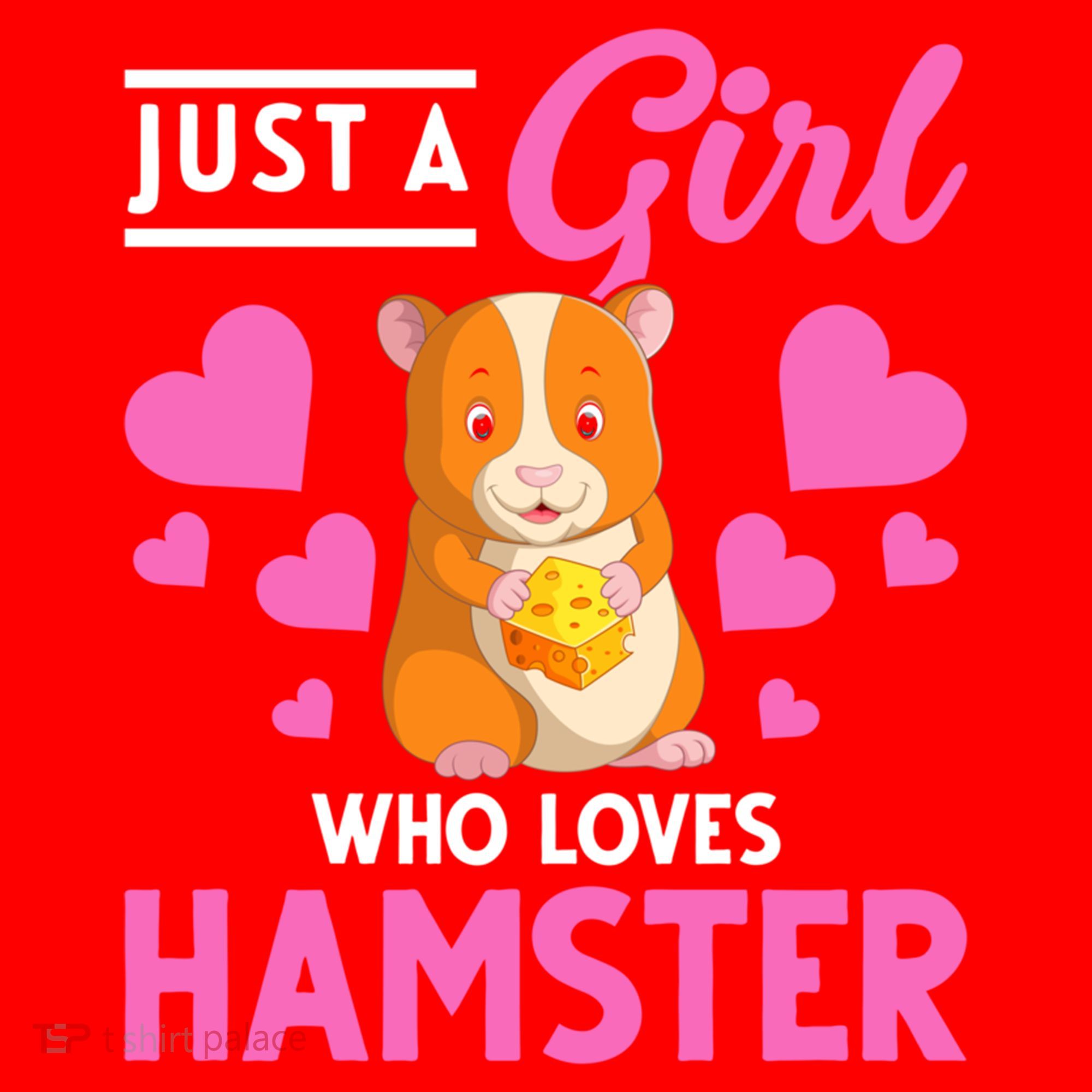 Just A Girl Who Loves Hamsters Hamster Gift Santa Hat