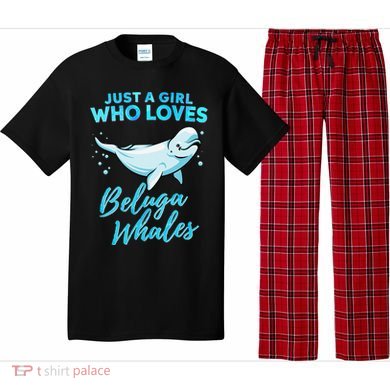 Just A Girl Who Loves Beluga Whales Cute Whale Pajama Set