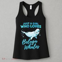 Just A Girl Who Loves Beluga Whales Cute Whale Women's Tank Top thumb 3