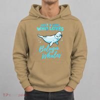 Just A Girl Who Loves Beluga Whales Cute Whale Hoodie thumb 0
