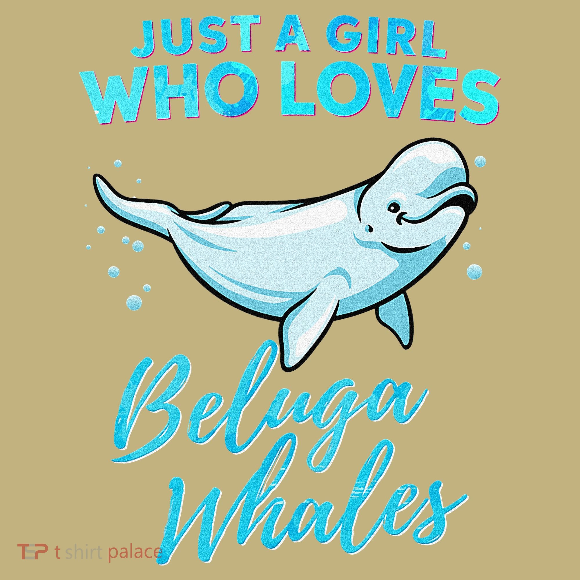 Just A Girl Who Loves Beluga Whales Cute Whale Sweatshirt
