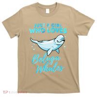 Just A Girl Who Loves Beluga Whales Cute Whale T-Shirt thumb 0
