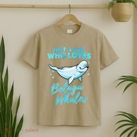 Just A Girl Who Loves Beluga Whales Cute Whale T-Shirt thumb 2