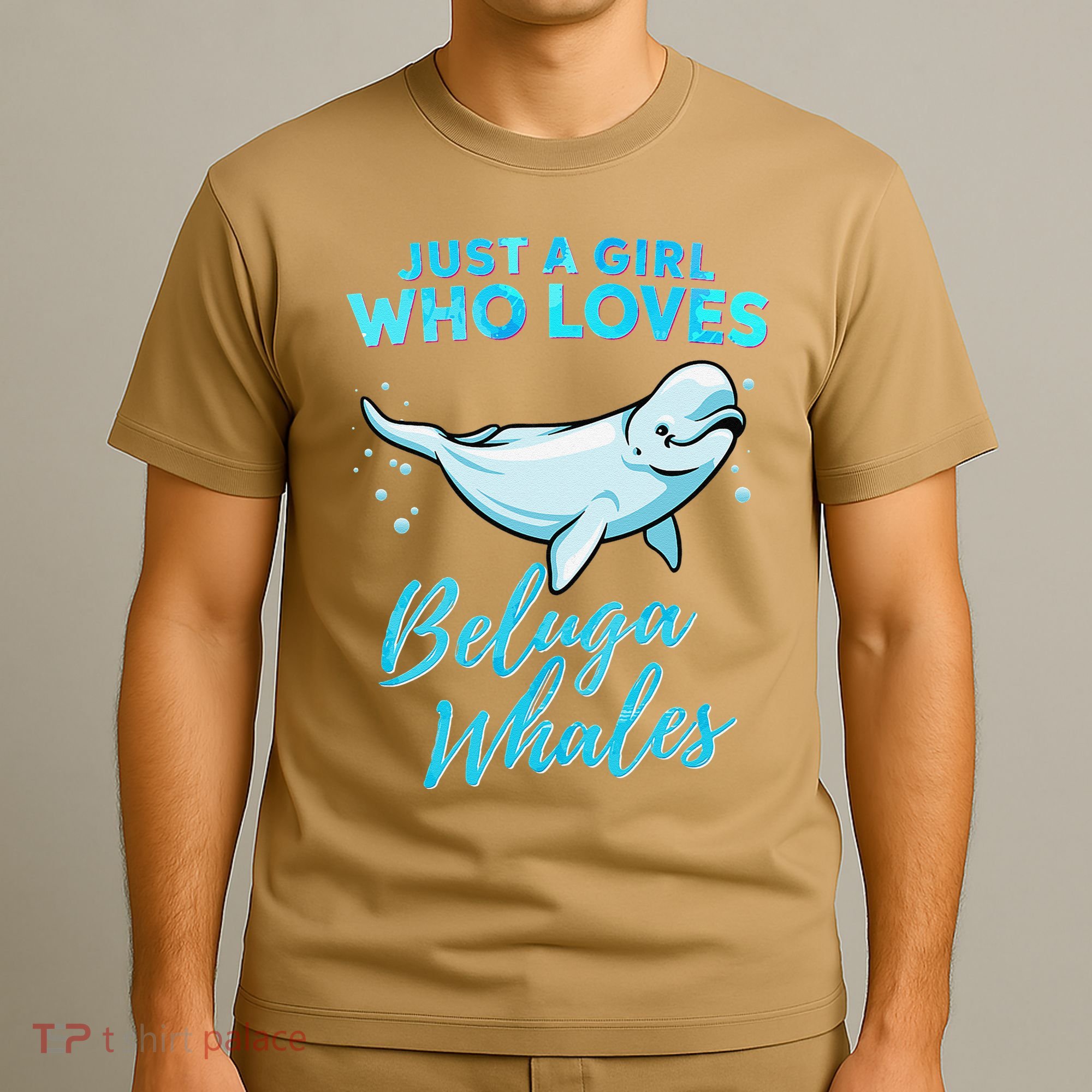 Just A Girl Who Loves Beluga Whales Cute Whale T-Shirt
