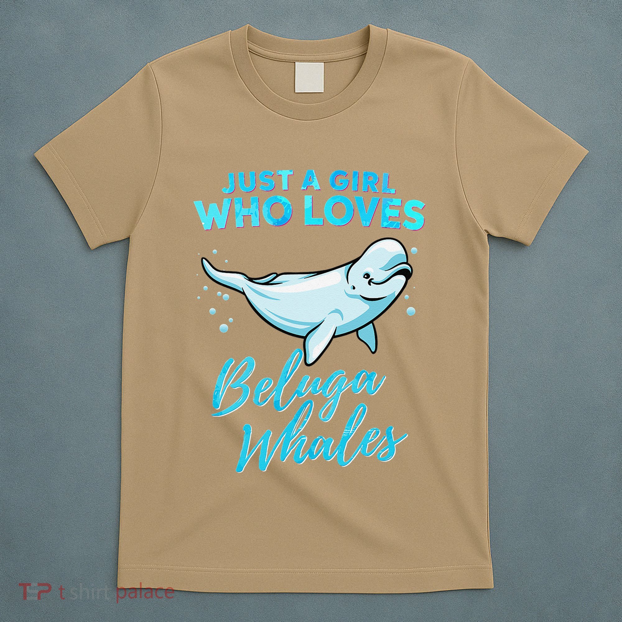 Just A Girl Who Loves Beluga Whales Cute Whale T-Shirt