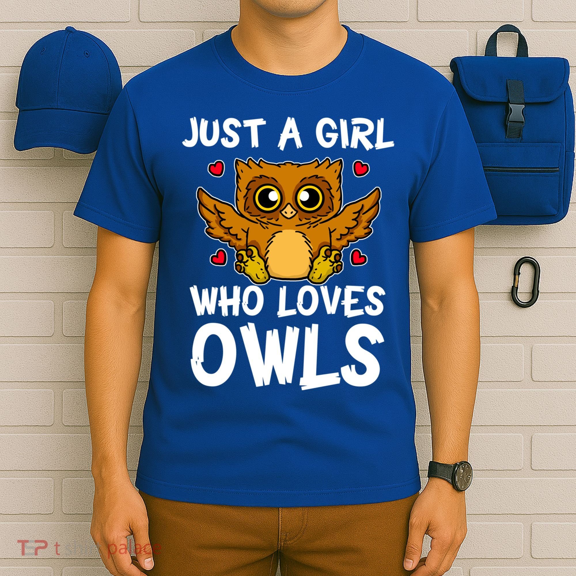 Just A Girl Who Loves Owls Cute Night Owl Costume Gift T-Shirt